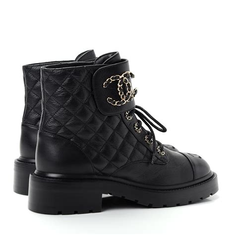 chanel boots quilted